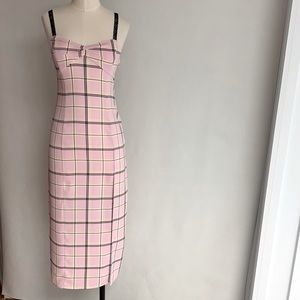 URBAN OTFTR Lace Straps Plaid Dress NWOT